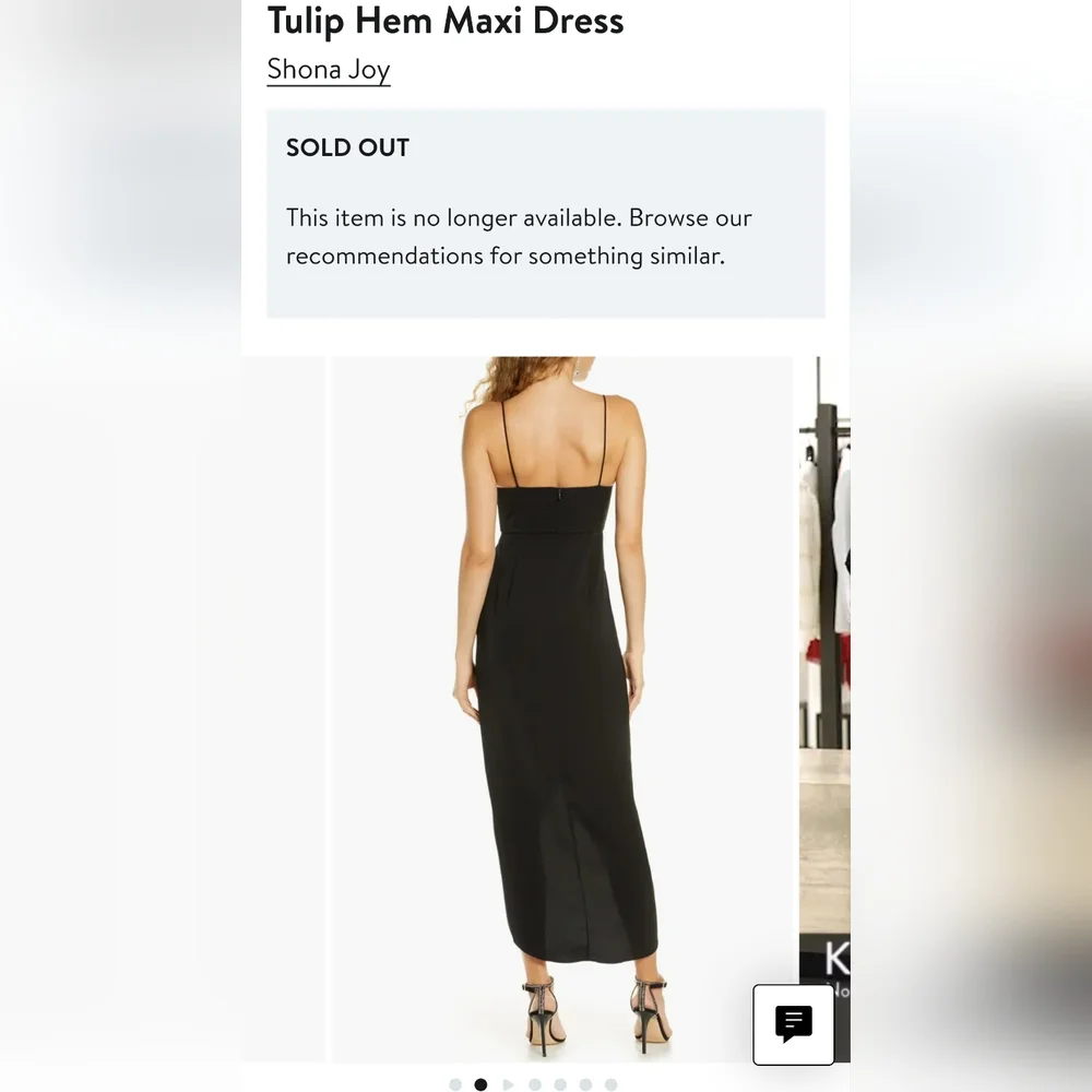 NWT Shona Joy Draped Cocktail Dress In Navy - Picture 3 of 10